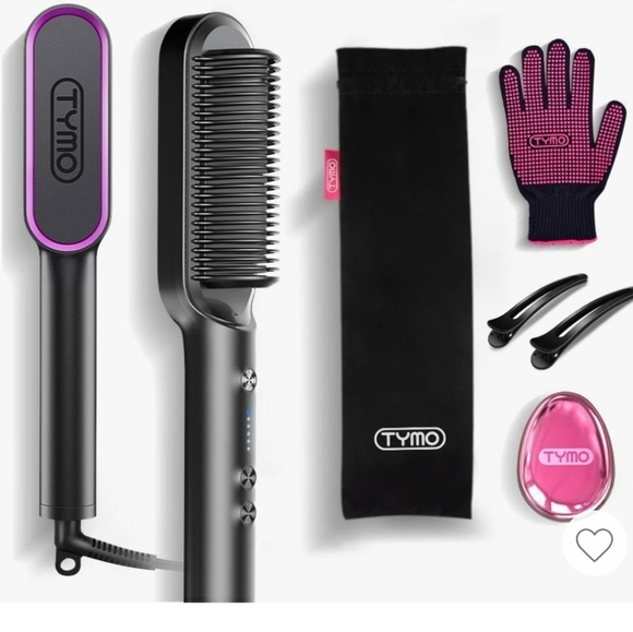 Tymo Ring Hair Straightening Comb NEW with Brush Hair Clips Heatproof Glove main image 9